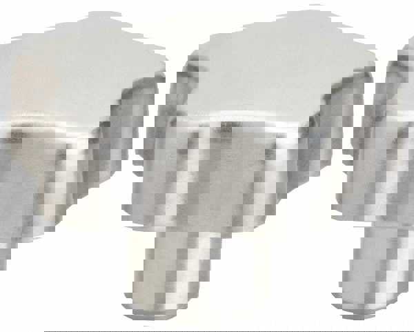 Lobed Knob: 60 mm Head Dia, 5 Points, Aluminum